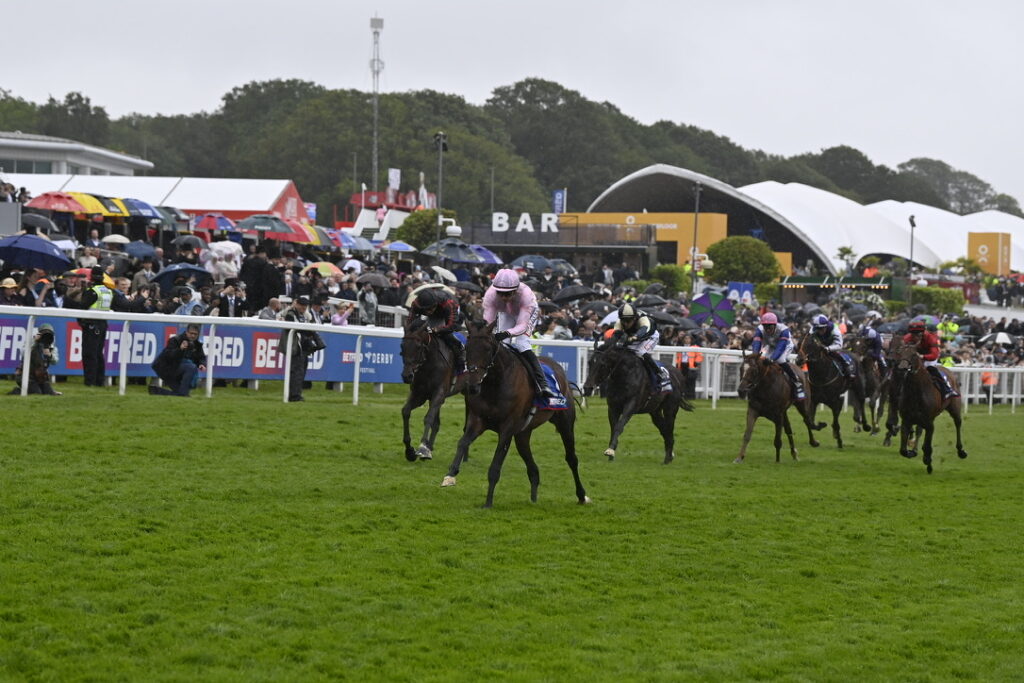 Maltese Cross finished 2nd in the Betfred Derby Photo by Jim Clark